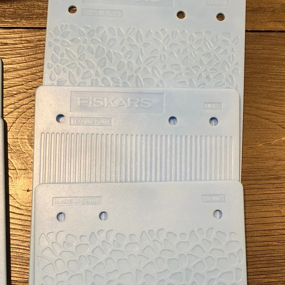 Fiskars Double Sided Texture Plates (set of 7)